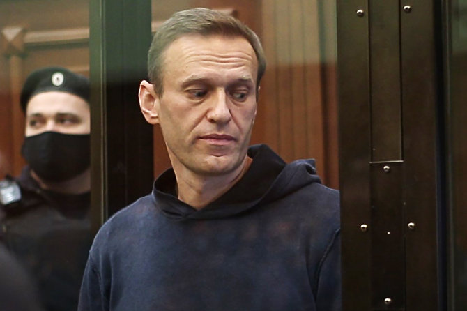 „Scanpix“/ITAR-TASS nuotr./Aleksejus Navalnas teisme