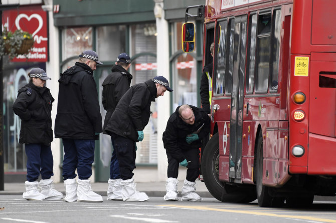 „Scanpix“/AP nuotr./Teroristinio išpuolio Londone vietoje