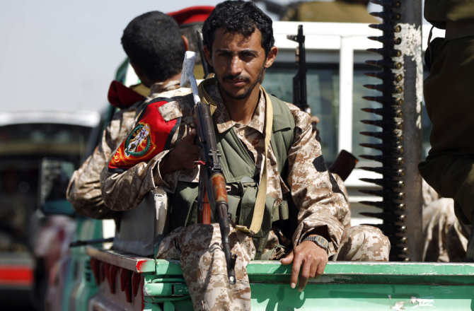 AFP/„Scanpix“ nuotr./Husių sukilėliai