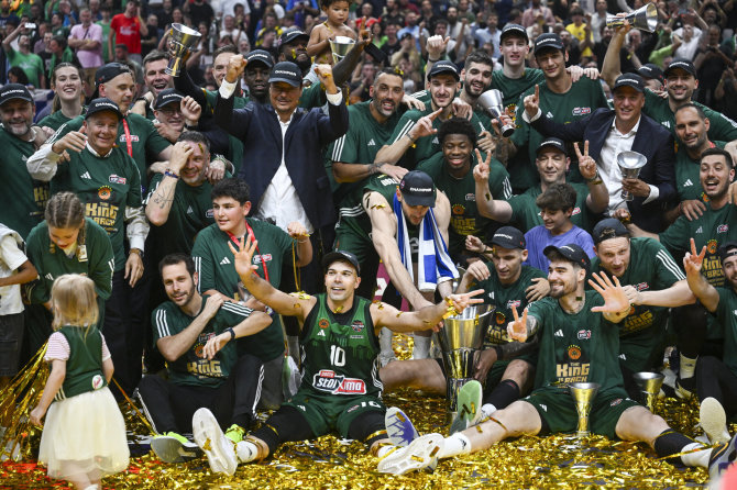 Vida Press nuotr./Atėnų „Panathinaikos“ triumfavo Eurolygoje.