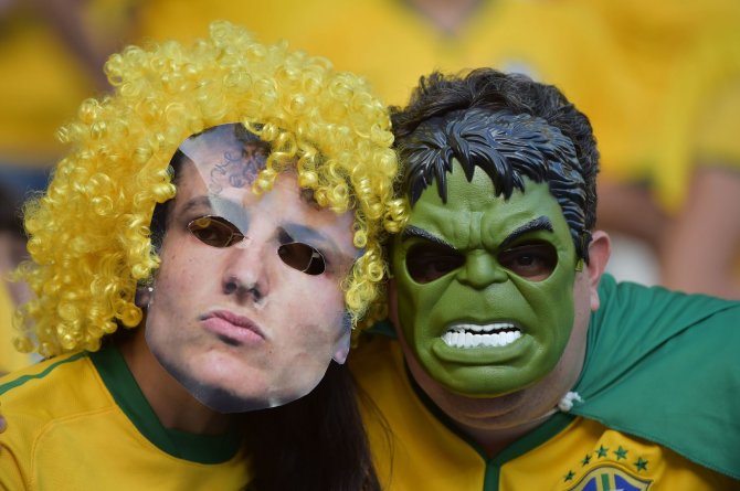 AFP/„Scanpix“ nuotr./Brazilijos futbolo sirgaliai