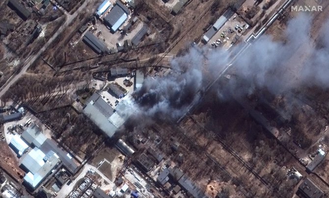 AFP/„Scanpix“ nuotr./Palydovinėse nuotraukos rodo situaciją Ukrainoje