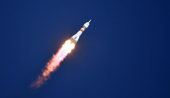 „Sputnik“ nuotr./Erdvėlaivis „Sojuz“