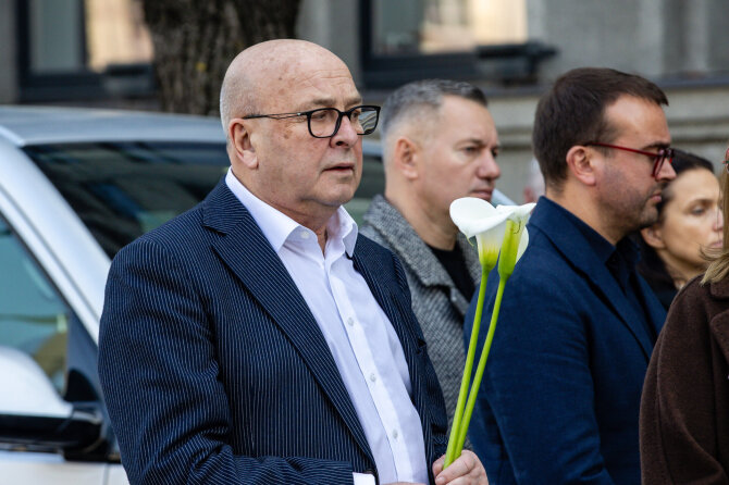 Teodoro Biliūno / BNS nuotr./Česlovas Norvaiša išlydimas į paskutinę kelionę