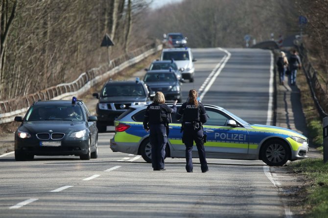 AFP/„Scanpix“ nuotr./Policija Vokietijoje