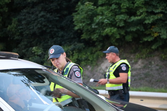 Kauno apskrities policijos nuotr./Kauno apskrities policijos patikrų metu nustatyti net 42 girti vairuotojai