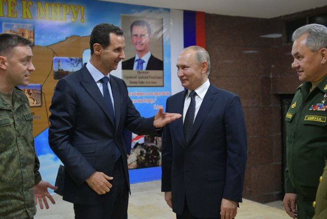 AFP/„Scanpix“ nuotr./Basharas al Assadas ir Vladimiras Putinas