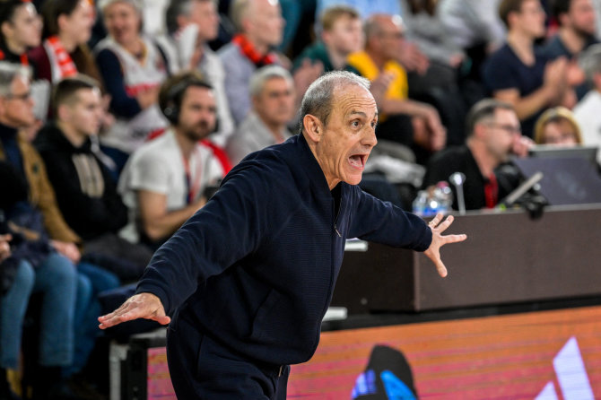 Vida Press nuotr./Milano „Olimpia“ vyr. treneris Ettore Messina