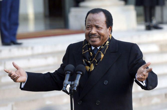 AFP/„Scanpix“ nuotr./Kamerūno prezidentas Paulas Biya
