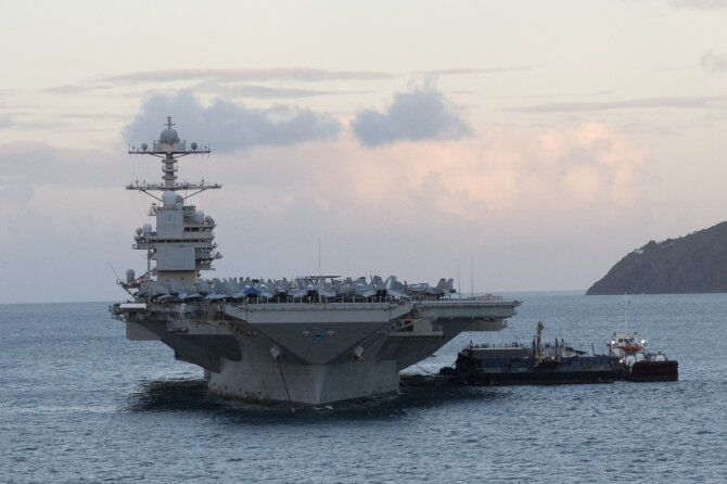 JAV lėktuvnešis „USS Gerald R. Ford“ / Christopher Drost / ZUMAPRESS.com