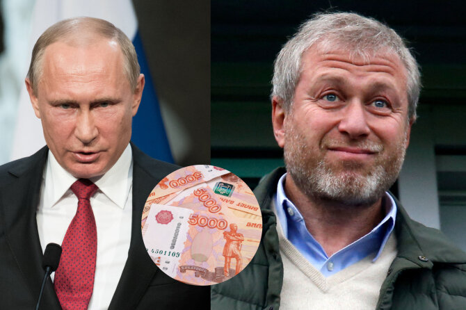 15min koliažas/Vladimiras Putinas ir Romanas Abramovičius