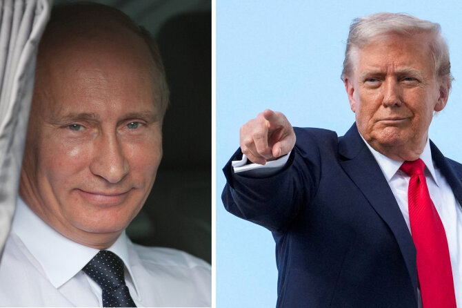 15min koliažas/Vladimiras Putinas, Donaldas Trumpas