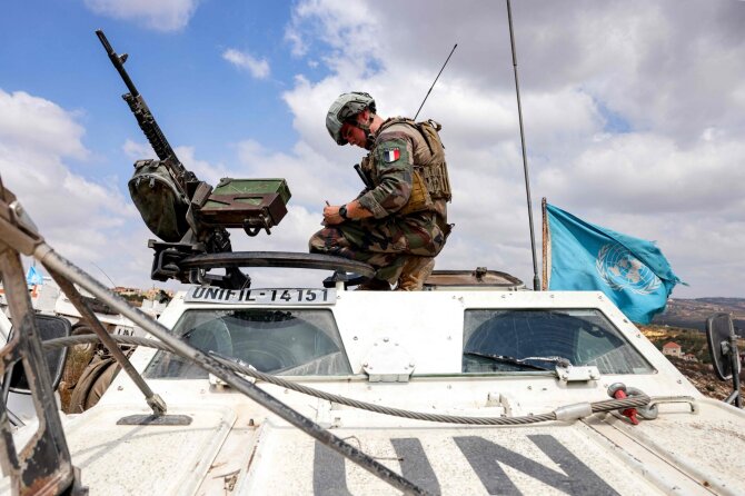 JT taikdariai Libane / ANWAR AMRO / AFP