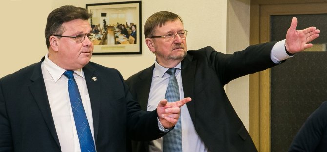 Užsakovo nuotr./Juozas Bernatonis ir Linas Linkevičius.