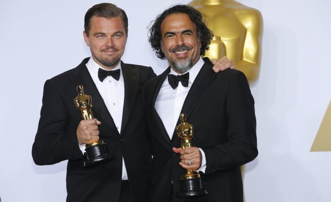 „Reuters“/„Scanpix“ nuotr./Leonardo DiCaprio ir Alejandro Gonzalezas Inarritu