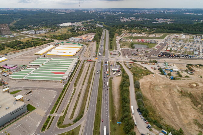 Sauliaus Žiūros nuotr./Gariūnų sankryža Vilniuje