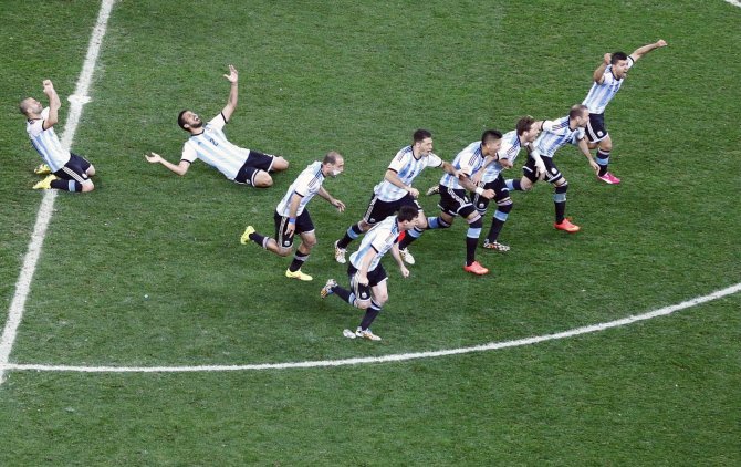 „Reuters“/„Scanpix“ nuotr./Argentinos futbolo rinktinė – pasaulio čempionato finale