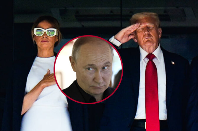 15min koliažas/Melania Trump, Vladimiras Putinas, Donaldas Trumpas