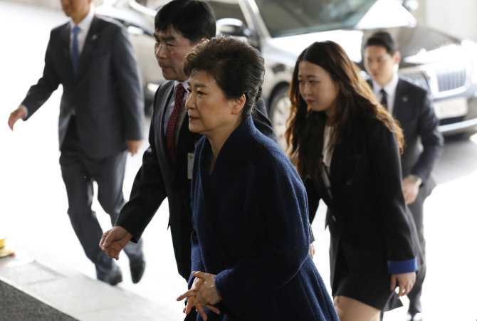 „Scanpix“/AP nuotr./Pietų Korėjos prezidentė Park Geun-hye
