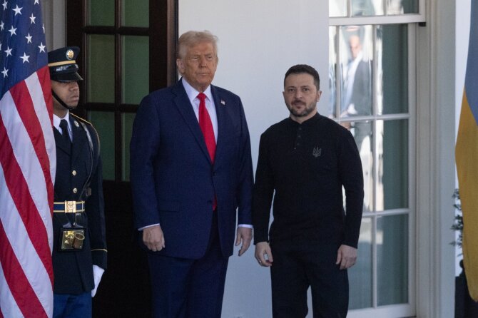 D. Trumpas ir V. Zelenskis / Hu Yousong / ZUMAPRESS.com