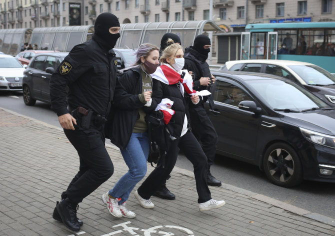 „Scanpix“ nuotr./Protestai Baltarusijoje