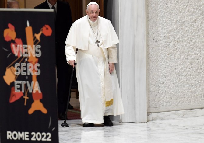 AFP/„Scanpix“ nuotr./Popiežius Pranciškus