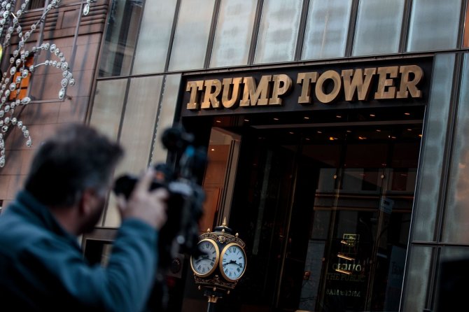 AFP/„Scanpix“ nuotr./Išrinktojo JAV prezidento Donaldo Trumpo spaudos konferencija