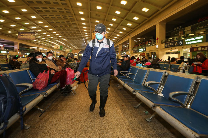 AFP/„Scanpix“ nuotr./Koronavirusas Kinijoje