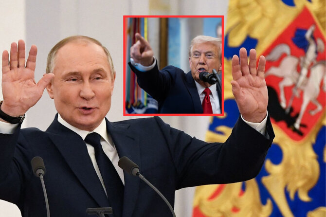 15min koliažas/Vladimiras Putinas, Donaldas Trumpas