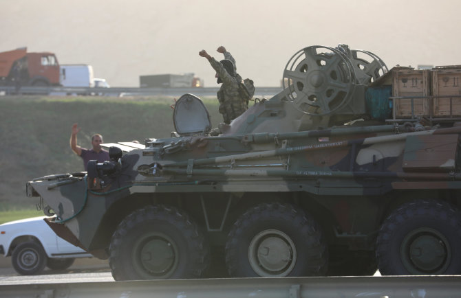 „Scanpix“/AP nuotr./Azerbaidžano kariai