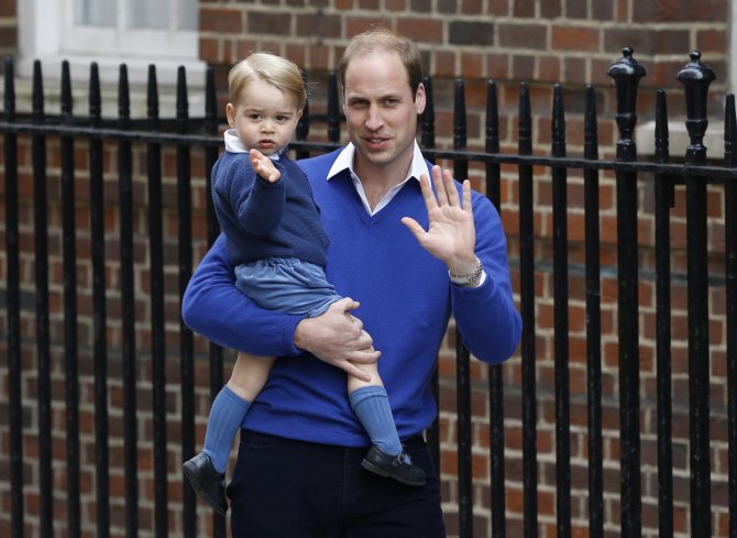 „Scanpix“/AP nuotr./Princas Williamas su sūnumi George'u