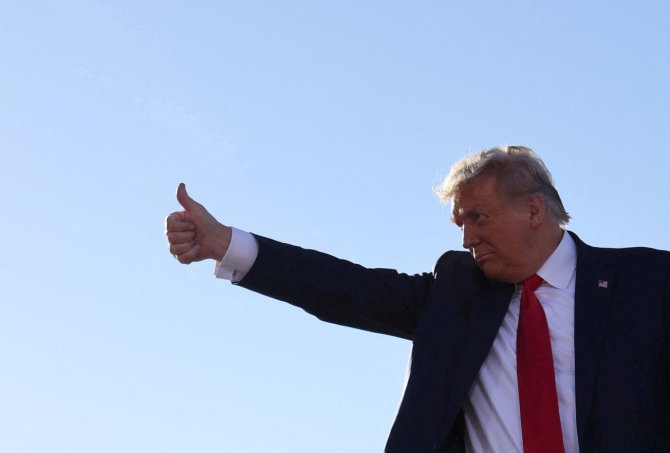 „Reuters“/„Scanpix“/Buvęs JAV prezidentas Donaldas Trumpas