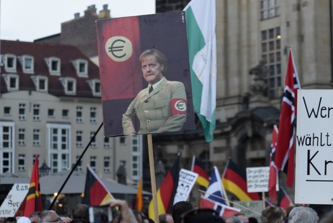 „Scanpix“/AP nuotr./Protestas Vokietijoje