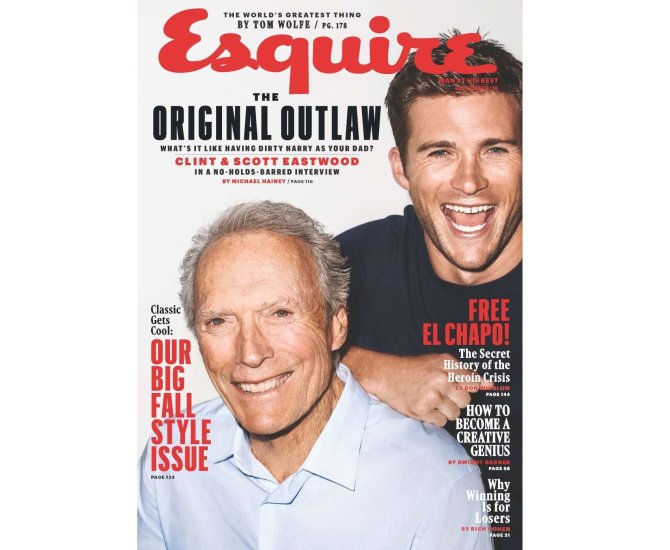 „Esquire“ nuotr./Clintas ir Scottas Eastwoodai