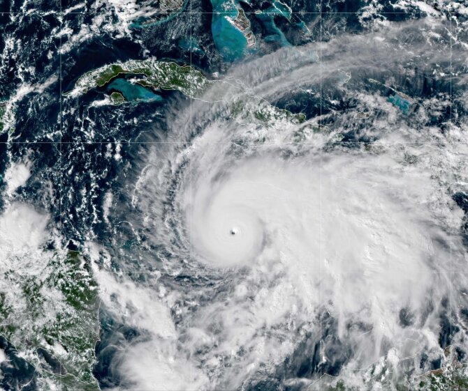 Uraganas „Melissa“ / Goes-19/Cira/Noaa/Planet Pix via ZUMA Press Wire