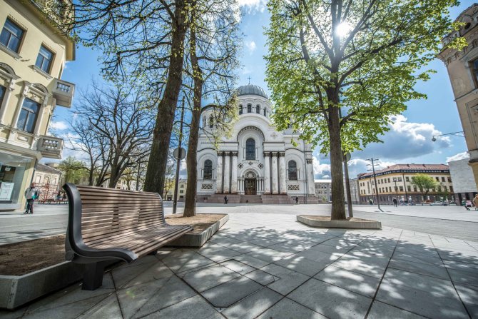 Kauno miesto savivaldybės nuotr./Laisvės alėja ir Soboras