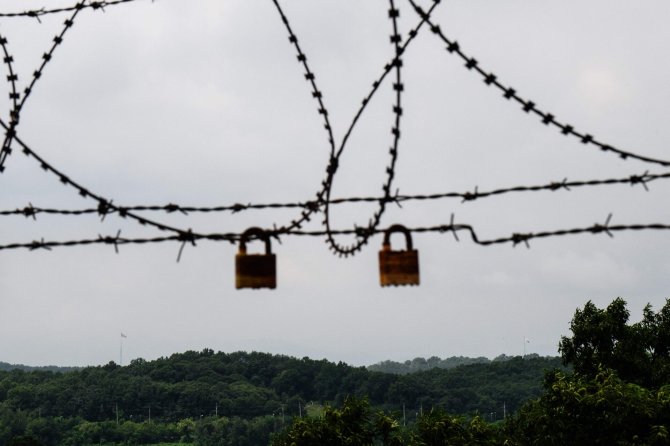 „AFP“/„Scanpix“/Pietų Korėja ir Šiaurės Korėja