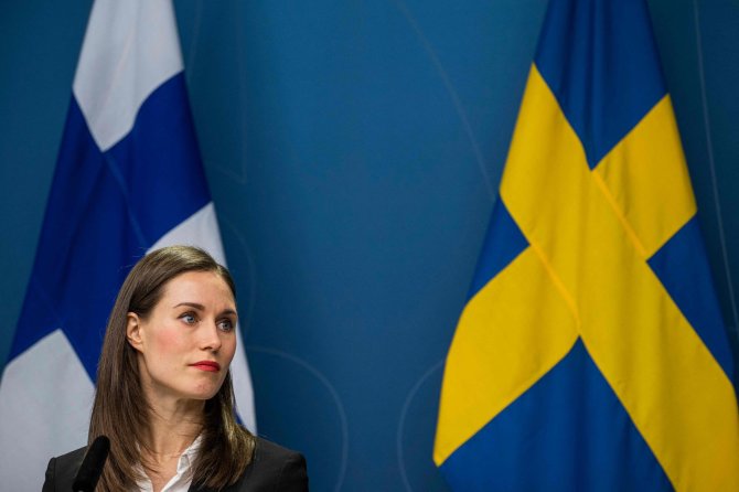 „AFP“/„Scanpix“/Suomijos premjerė Sanna Marin