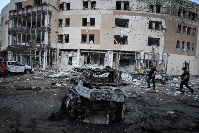 „Reuters“/„Scanpix“ nuotr./Atakos Zaporižioje padariniai