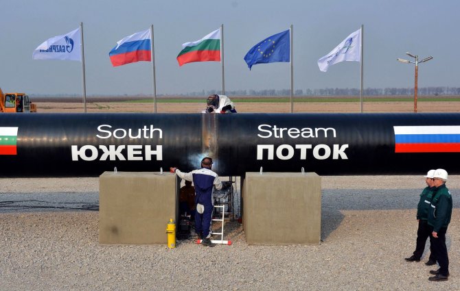 AFP/„Scanpix“ nuotr./„South Stream“ („Pietų srauto“) dujotiekis