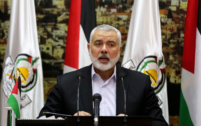 „Scanpix“/„SIPA“ nuotr./„Hamas“ lyderis Ismailas Haniyeh