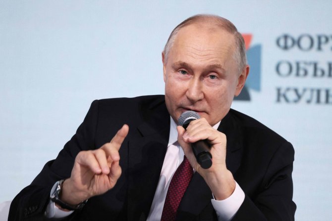 „AFP“/„Scanpix“/Rusijos prezidentas Vladimiras Putinas