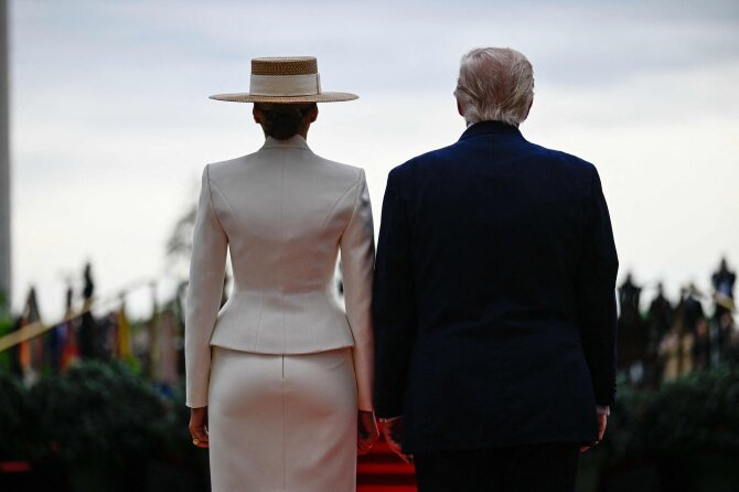 AFP/Scanpix/Melania Trump, Donaldas Trumpas