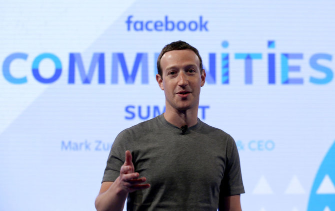„Scanpix“/AP nuotr./„Facebook“ vadovas Markas Zuckerbergas