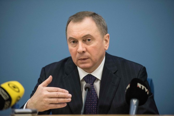 AFP/„Scanpix“ nuotr./Baltarusijos užsienio reikalų ministras Vladimiras Makėjus
