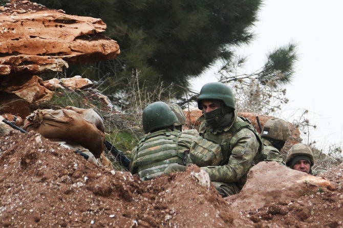 AFP/„Scanpix“ nuotr./Turkijos kariai Sirijoje