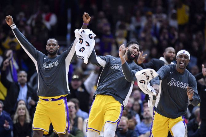 „Scanpix“ nuotr./„Lakers“ krepšininkai