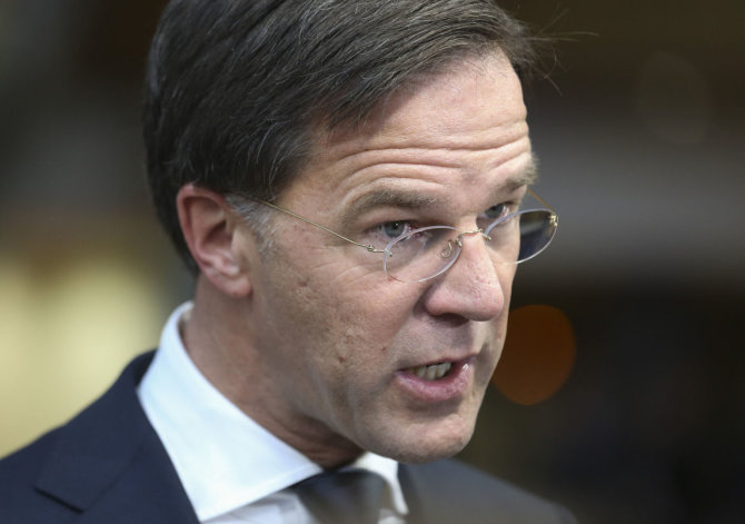 AFP/„Scanpix“ nuotr./Nyderlandų premjeras Markas Rutte