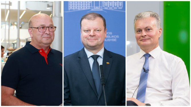 15min montažas/V. Matijošaitis, S. Skvernelis, ir G. Nausėda