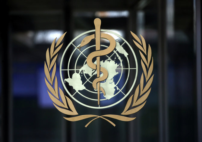 AFP/„Scanpix“ nuotr./Pasaulio sveikatos organizacijos simbolis
